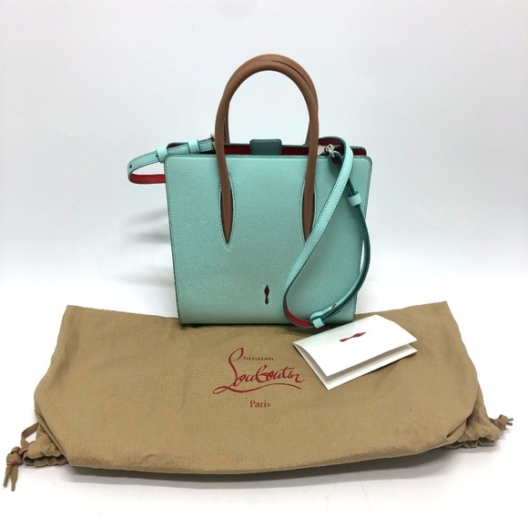 CHRISTIAN LOUBOUTIN Blue Leather Shoulder Bag - Picture 14 of 14
